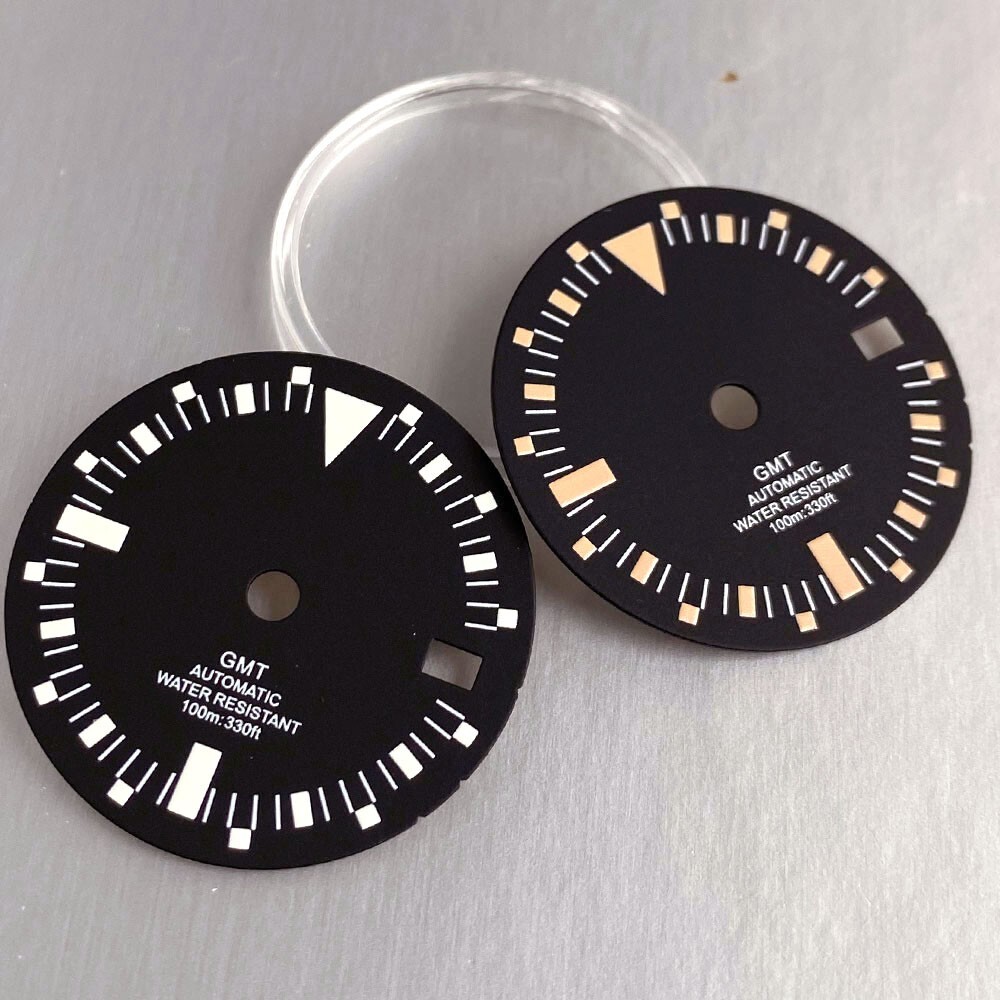 Retro 29mm Black Orange Marks Wath Dial Face For Explorer Style NH34 NH34A Move