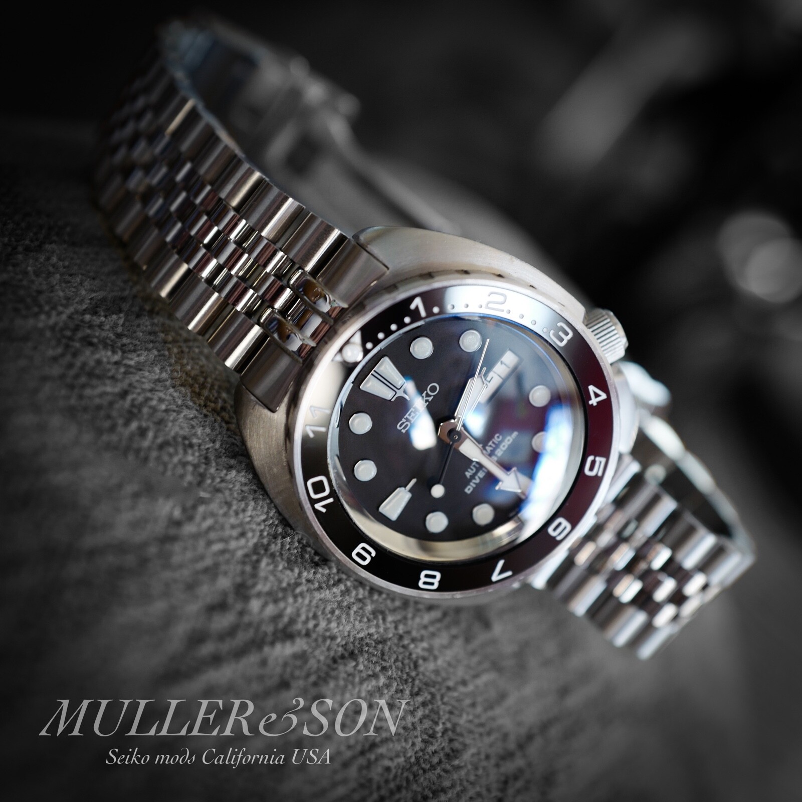 Ceramic Black Dual Time Bezel Insert for Seiko Turtle SRP ~ US Seller+Ships Fast