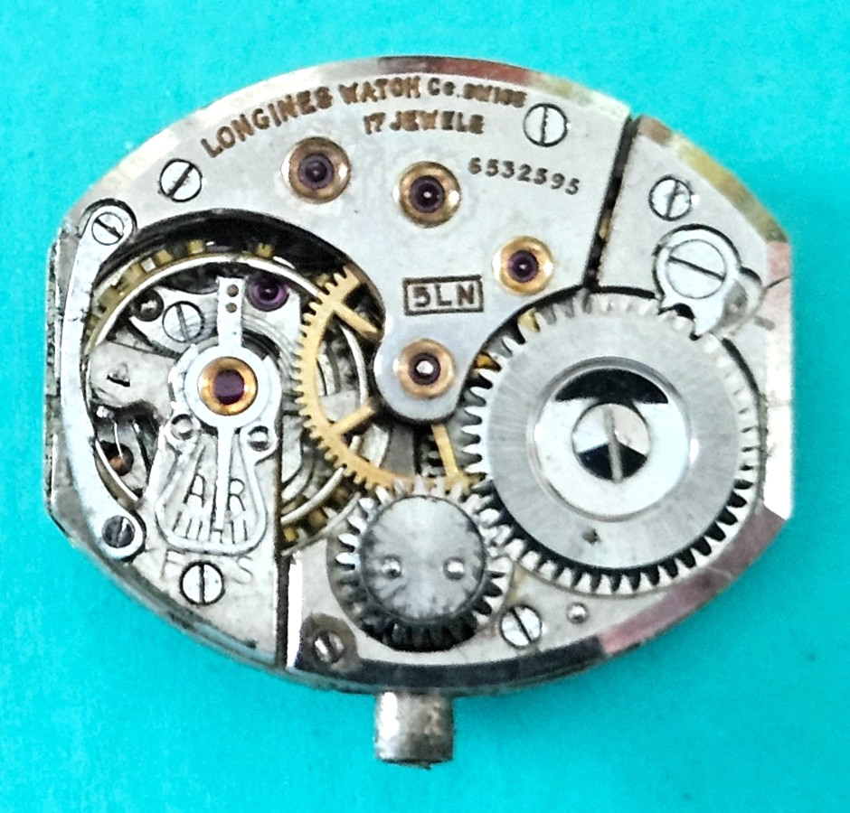 LONGINES 5LN 17J Watch Movement (REMOVED FROM GOLD CASE/BALANCE RUNS) lot825