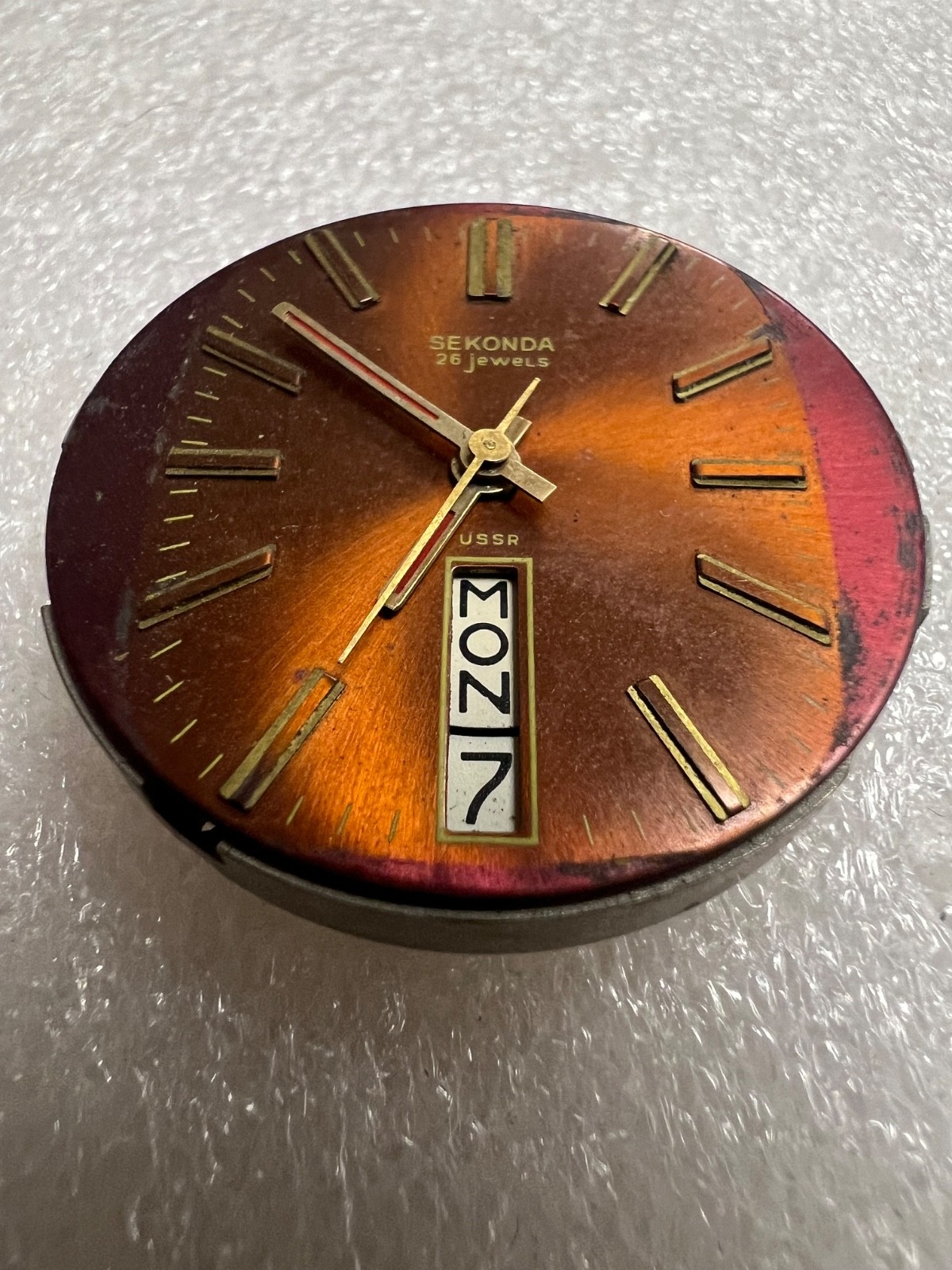 Vintage Watch movement ( mechanism) Slava Sekonda Fridge Soviet USSR. FOR PARTS