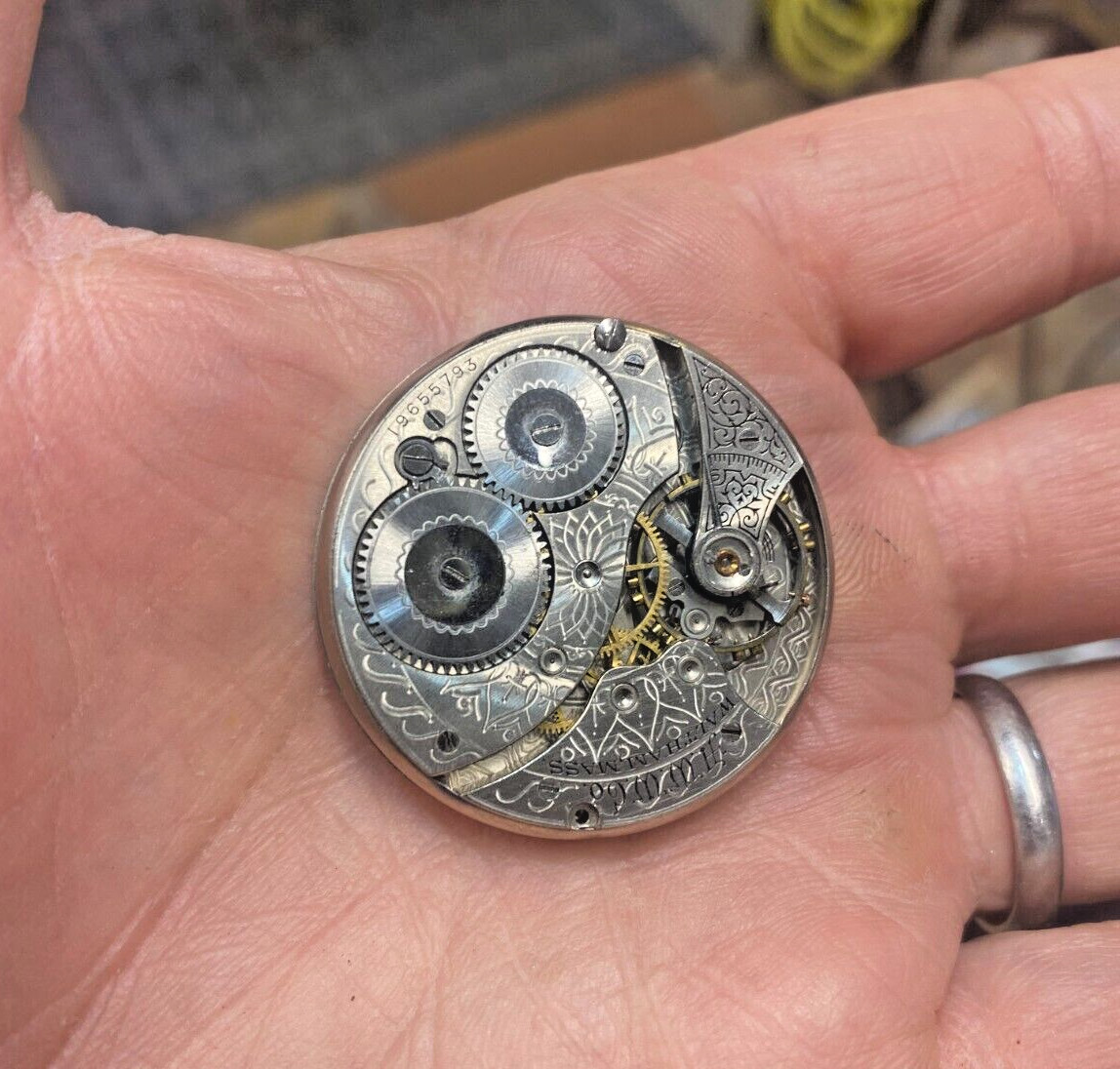 3 Pocket Watch Movements – Waltham – Elgin -N.R. Bailey Dill Sbrg.PA. AS IS