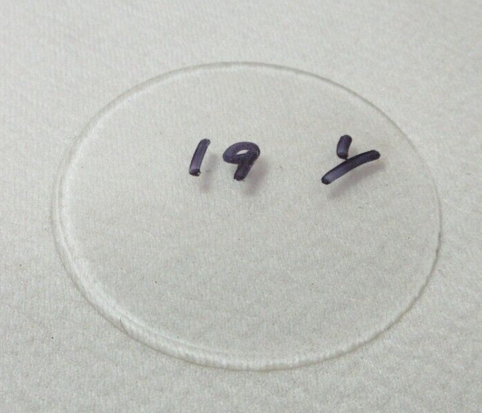 THICK GLASS POCKET WATCH CRYSTAL VTF NEW OLD STOCK 19 1/16 REPLACEMENT PART B19