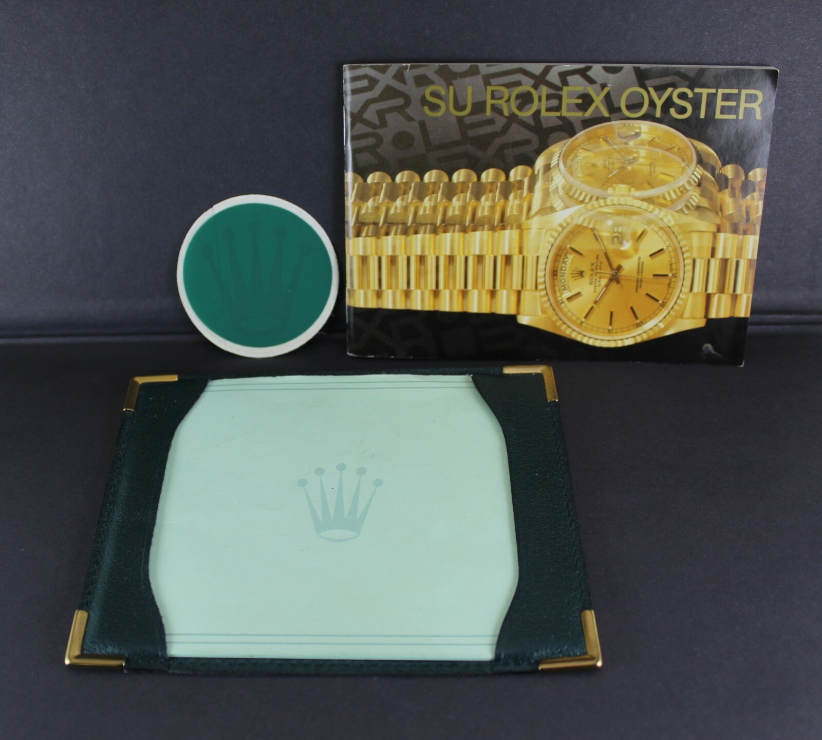 Original Rolex Oyster Booklet and Card – Note Holder Wallet Set