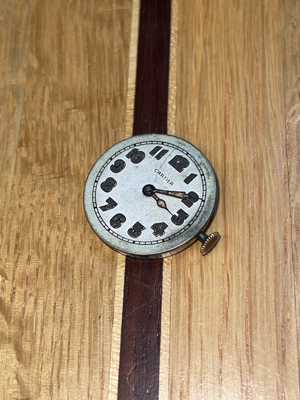 CARTIER IWC INTERNATIONAL WATCH CO. Cal. 75 Movement 1917 WW1 Era Vintage Swiss