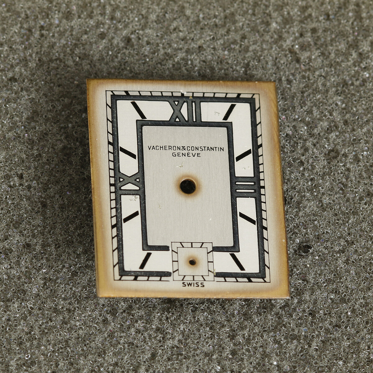 VACHERON CONSTANTIN RECTANGULAR 2 TONE Vintage Dial 19.10mm x 22.96 mm #50