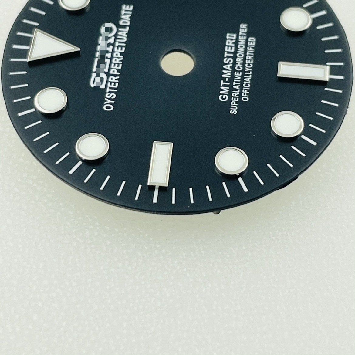 New 28.5MM Green Luminous Watch Dial Plate for Nh34 GTM Diving Watch Movement
