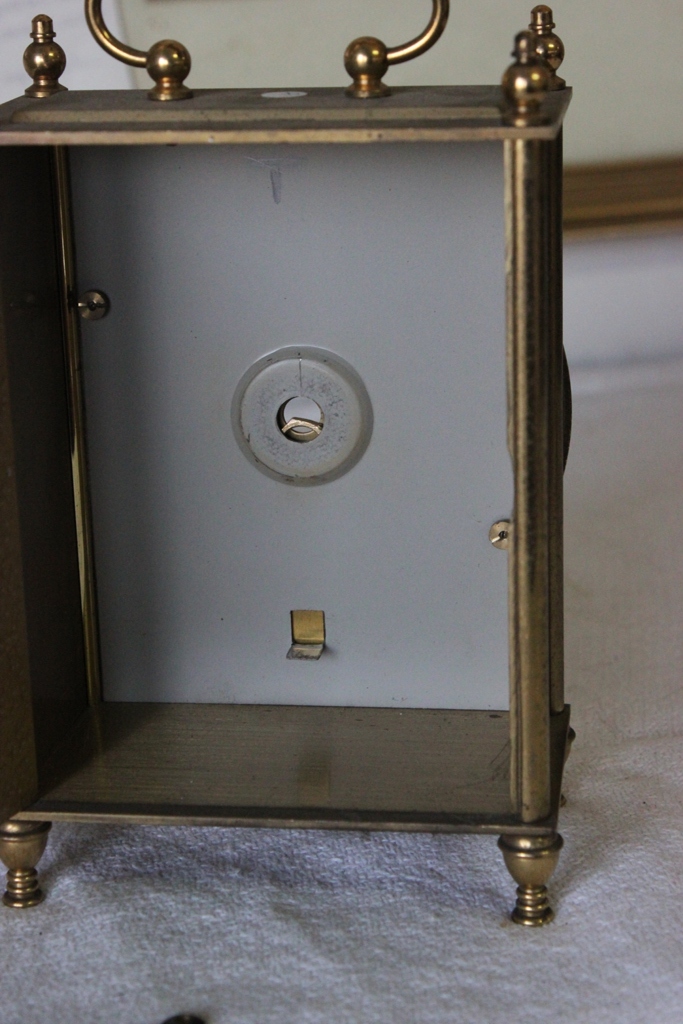 “SET THOMAS” VINTAGE BRASS WATCH / PENDULUM NO MECHANISM