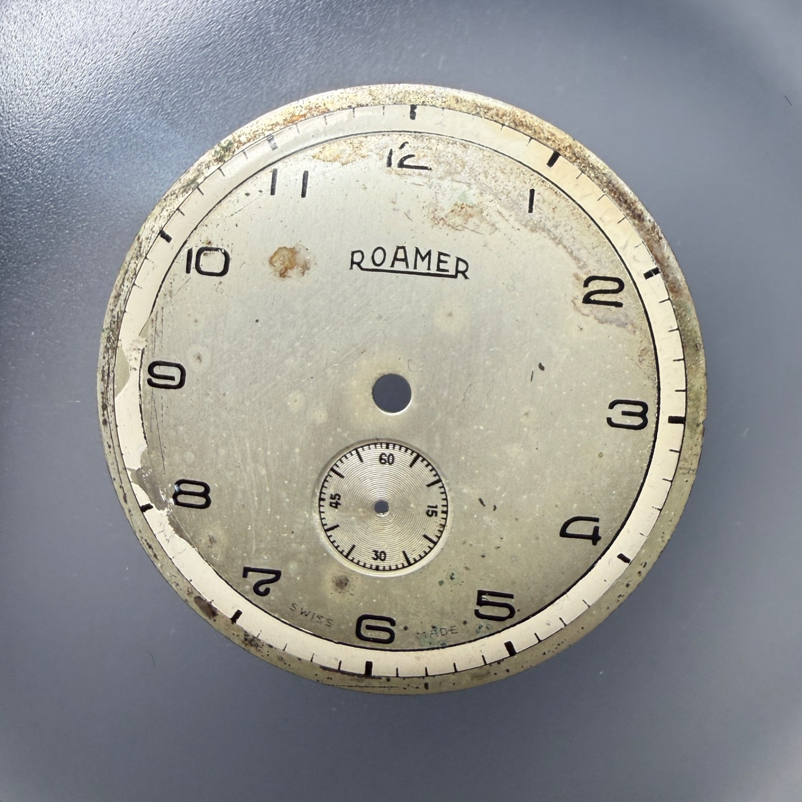 Lot Of Ten Dials For Reprinting: Longines, Perseo, Roamer, Avia, Unver