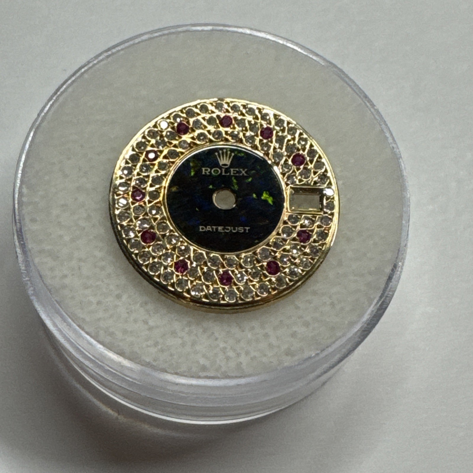 Rolex Lady Datejust Diamond And Ruby Dial 2035 2135 Beautiful Custom