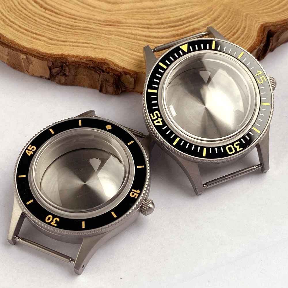 CUSN8 Solid Bronze Vintage 200M Dive Watch Case Fit NH35 Sapphire Ceramic Insert