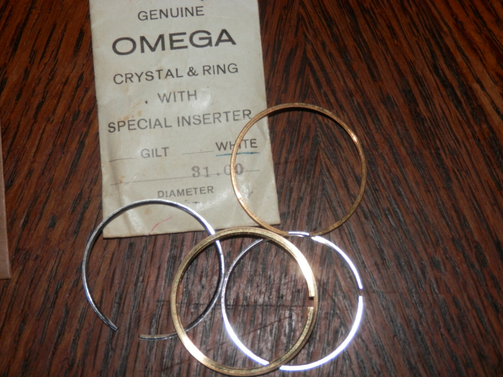 Omega Watch Movement Gold and Silver Ring Lot, Watchmaker Stock, 31.60