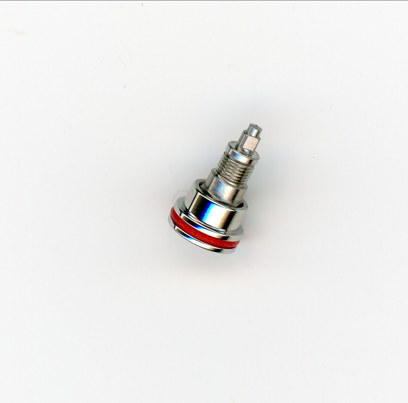 Tag Heuer Factory Pusher S/S polished round head screw in type 5.40 mm red line