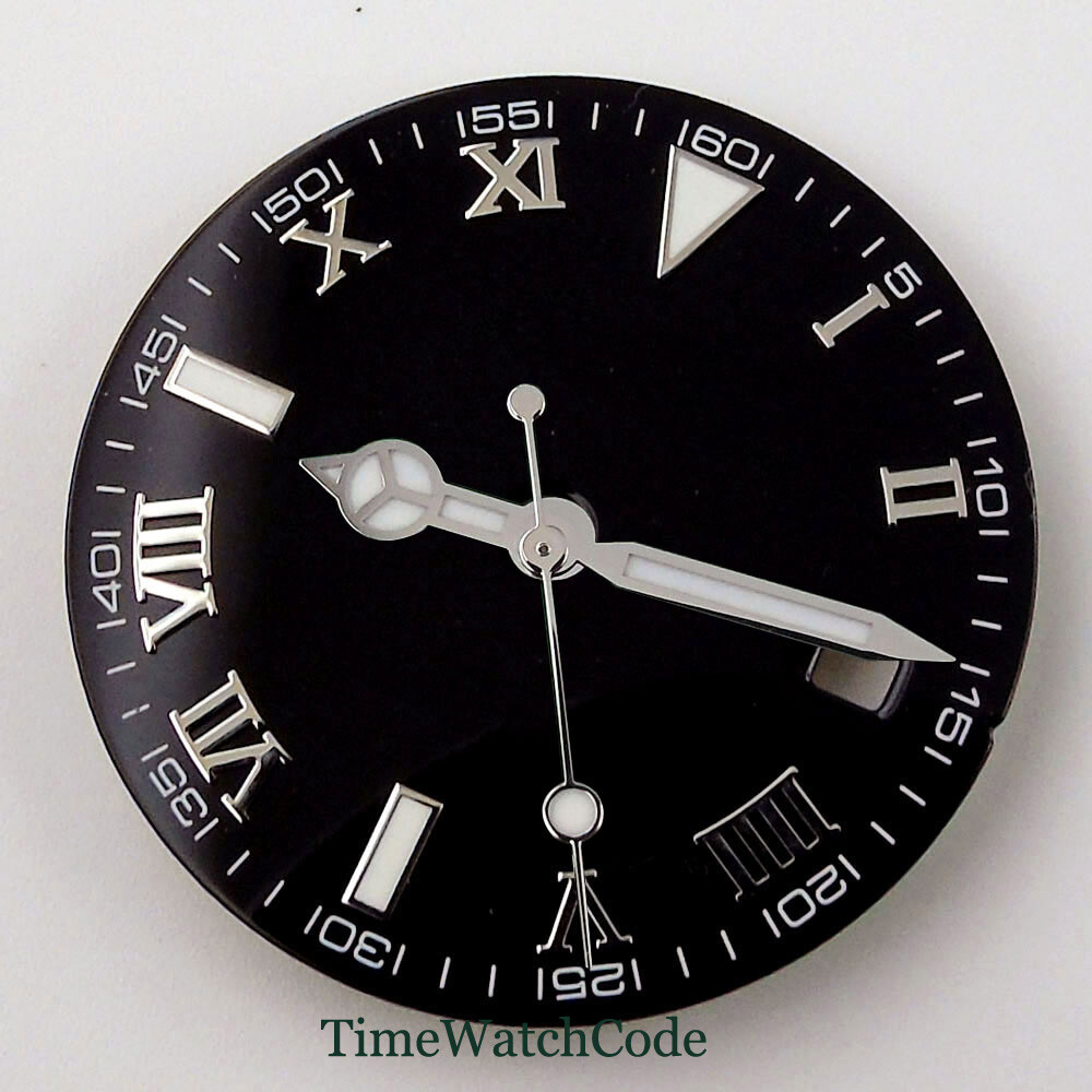 29mm Watch Dial+Hands Fit NH35A ETA 2824 PT5000 Miyota 8215 821A DG2813 Date