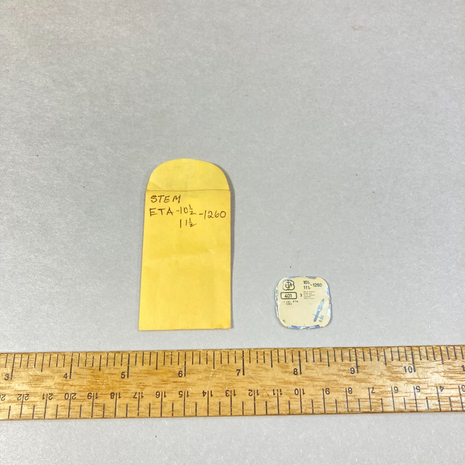 Vintage ETA 401 Winding Stem 10-1/2 11-1/2 1260 Replacement Parts
