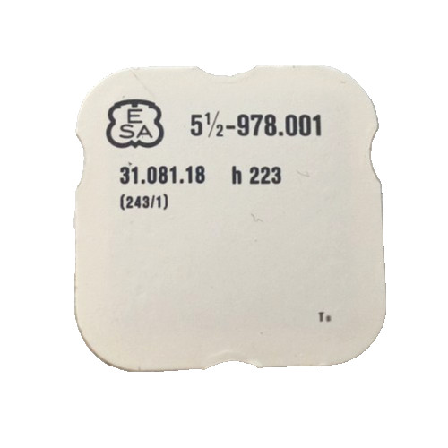 ETA 978.001 Cannon Pinion watch part 243/1 31.081.18 h.223 ESA fit Bulova 2810.1