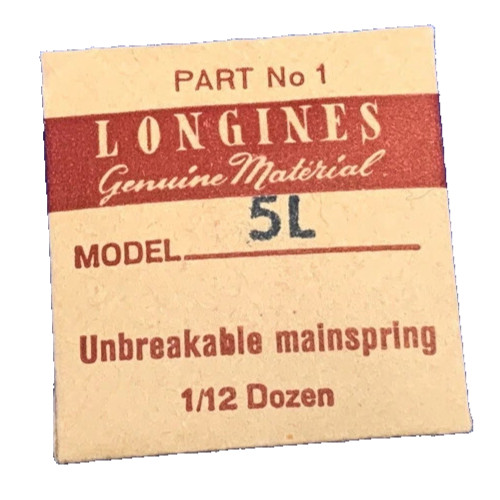 LONGINES 5LN 8M 8MS 8.68ABC MAINSPRING watch part #1 #MSS-WL2
