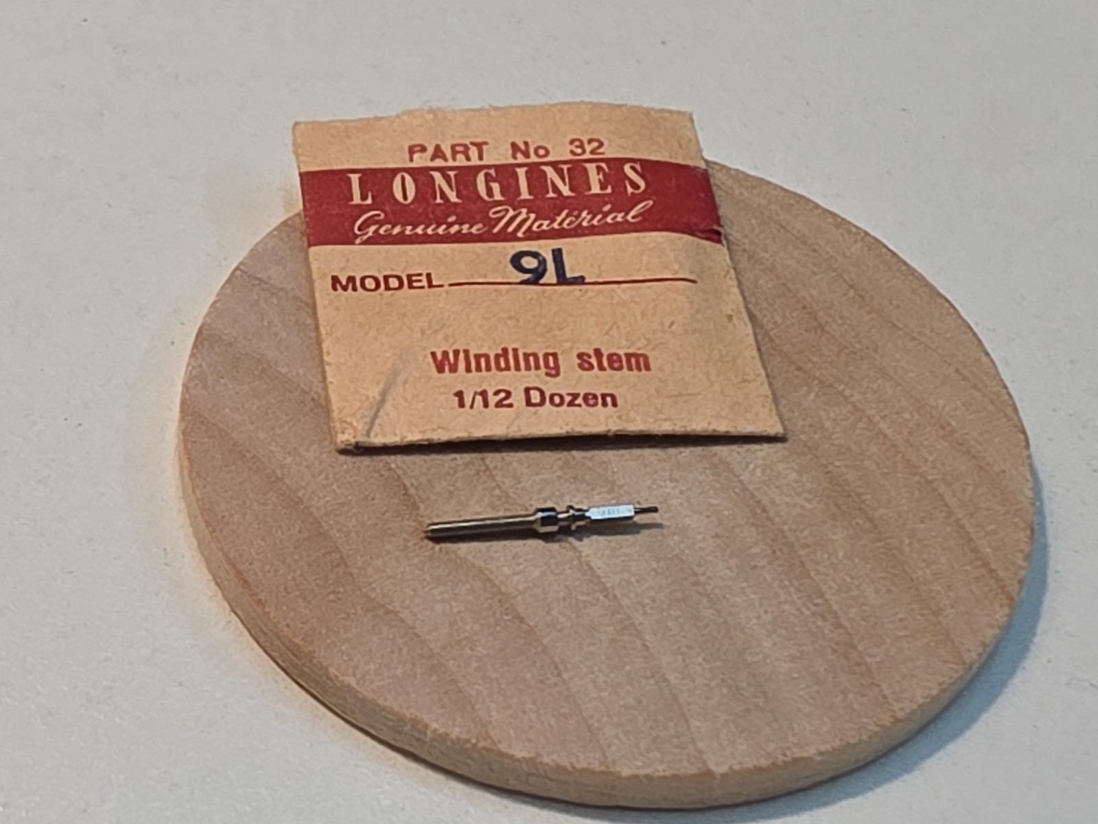 Vintage NOS Longines 9L Wristwatch Winding Stem PN 32 Parts Spares Repairs