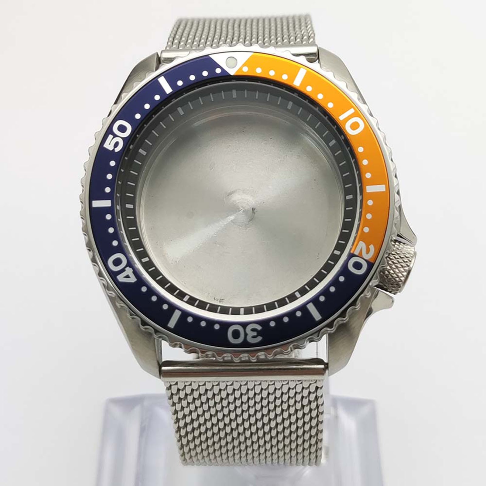 42MM Stainless Steel Watch Case Ceramic Bezel Watch Strap for NH35/NH36 Movement
