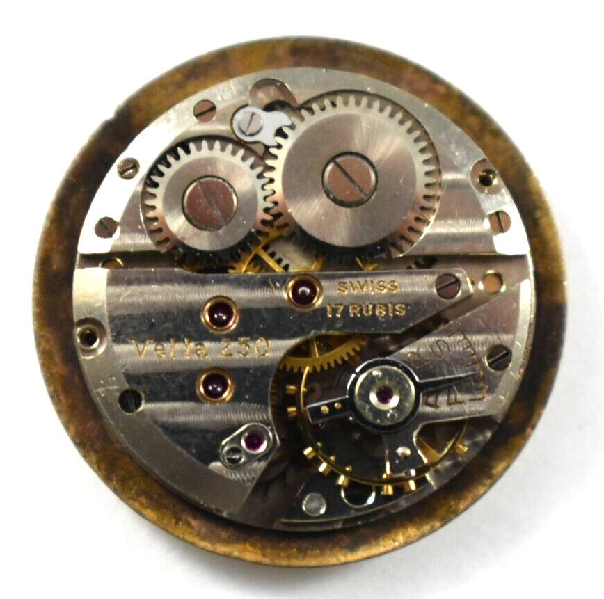 Vintage Swiss Made Vetta 17J 250 Wrist Watch Movement lot.qh