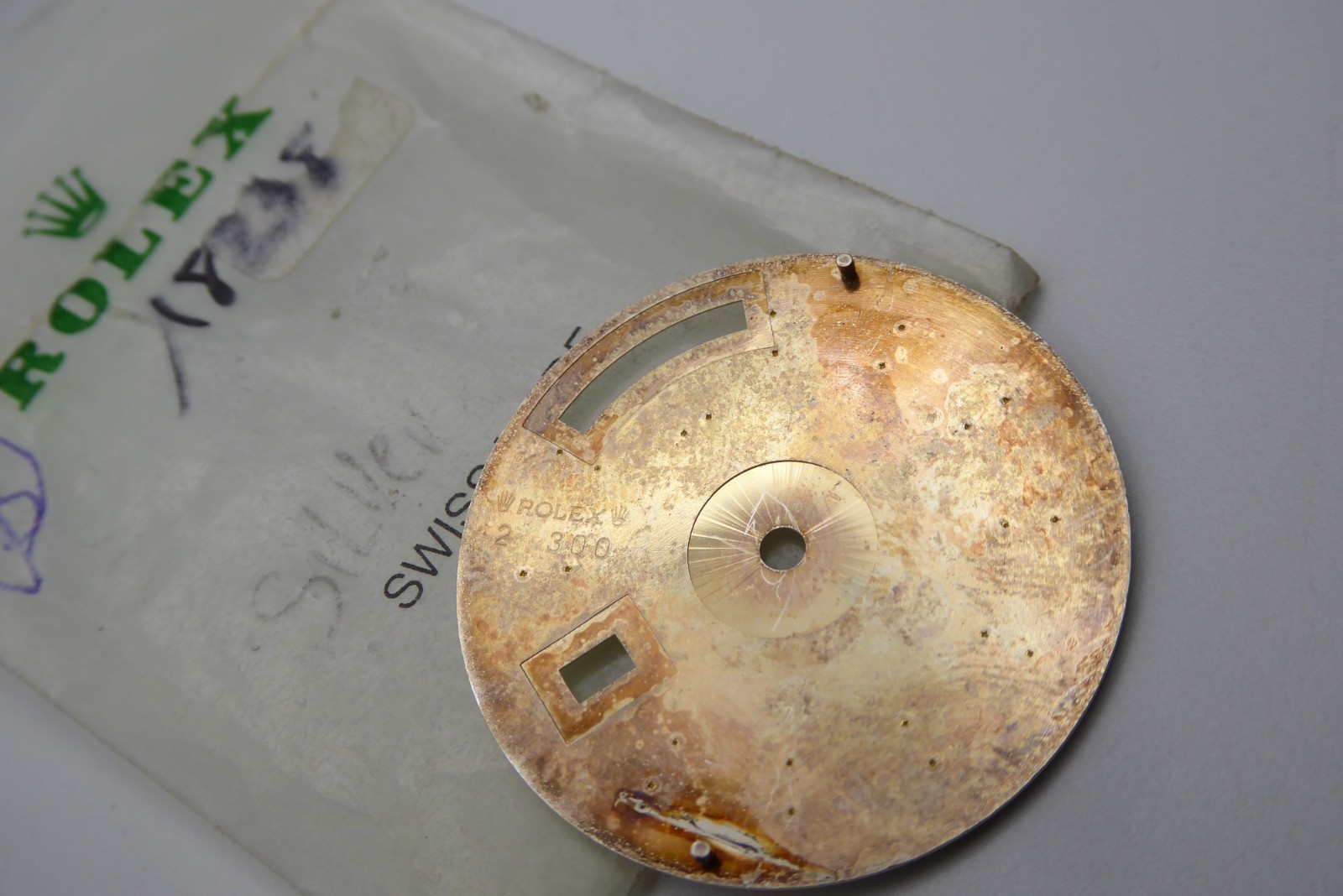 Rolex Day-date silver index gold dial 18238