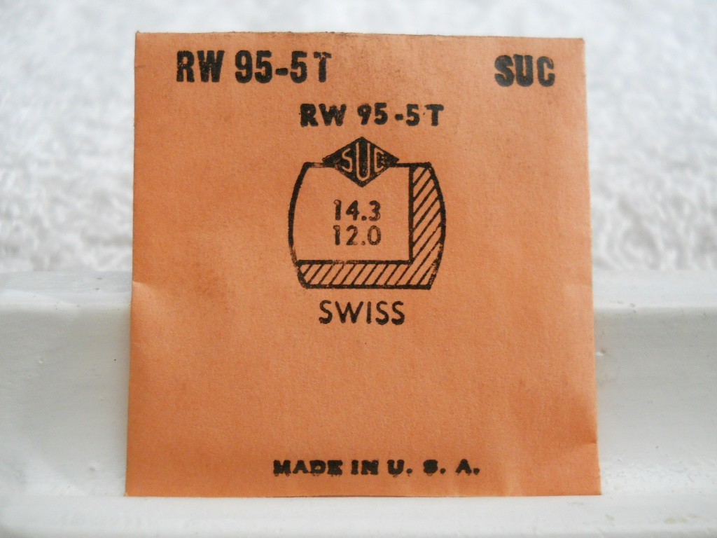 SUC RW95-5T Watch Crystal For Swiss – 14.3 x 12.0 mm – Replacement / Repair Part