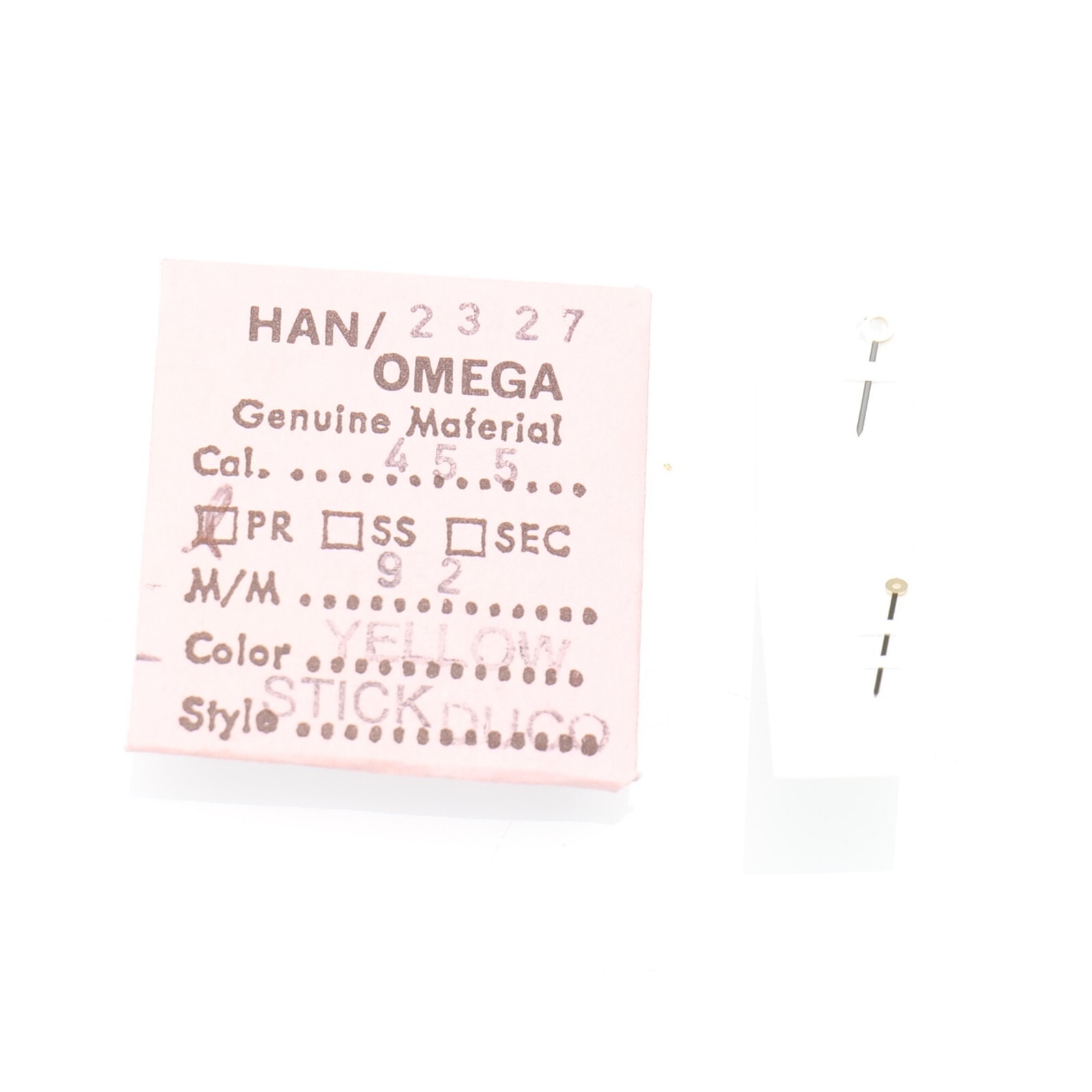 Vintage ORIGINAL OMEGA 455 Pair Hands DGS 18 for Cal 455 New Old Stock (C6D16)