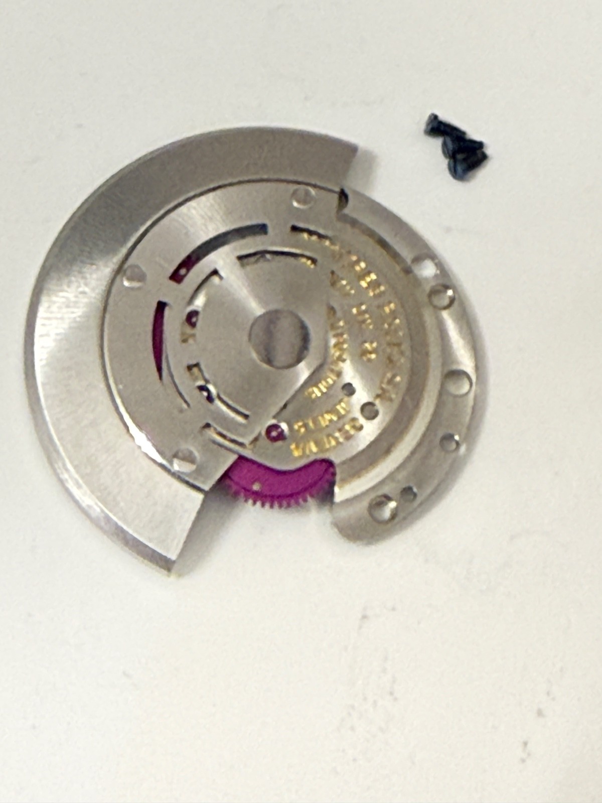 Genuine Vintage Rolex Cal 1556 Rotor Automatic bridge Complete perfect + screw