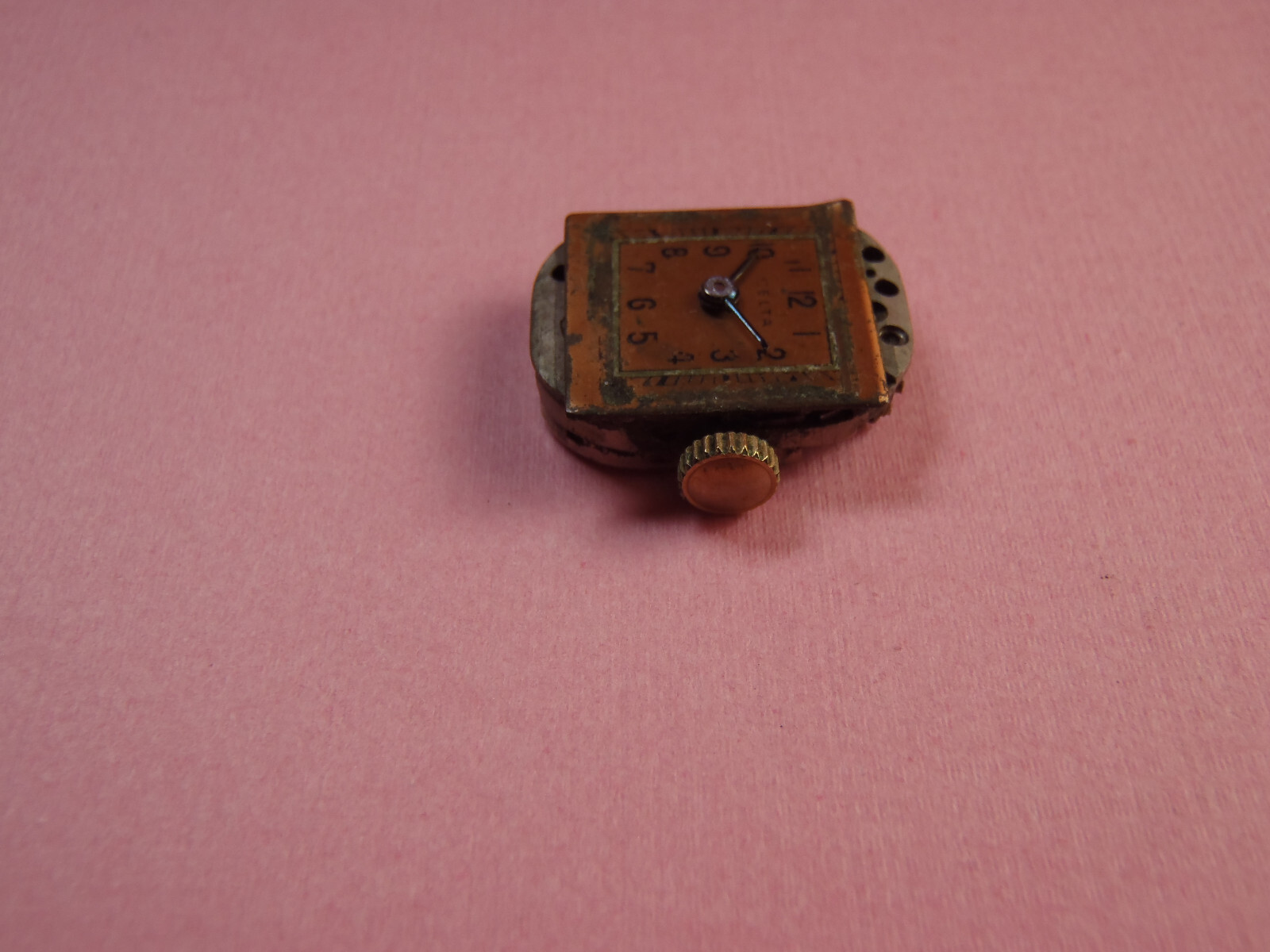 Vintage Milus Watch Movement YXS Manual Not Working Fully Wound 16mm x 12mm