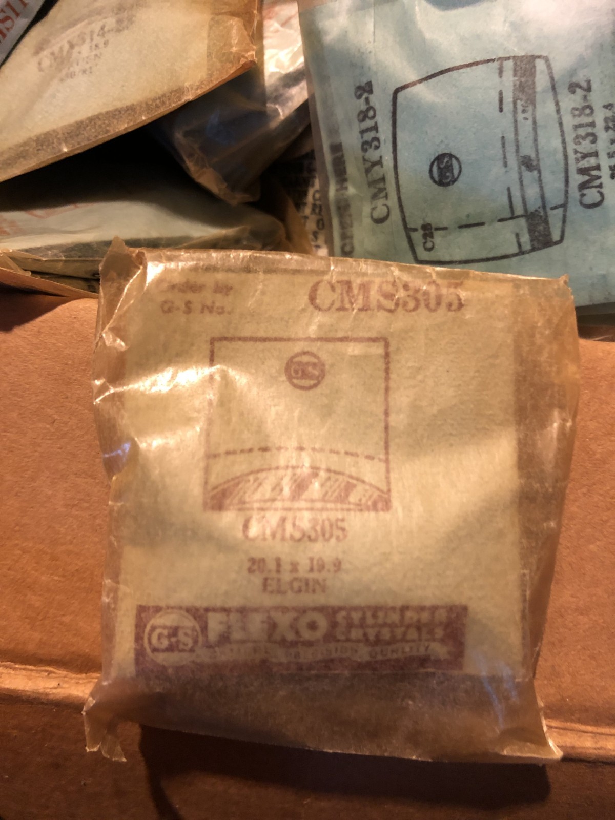 Large Lot of Vintage NOS Plastic Watch Crystals – Various Shapes and Sizes