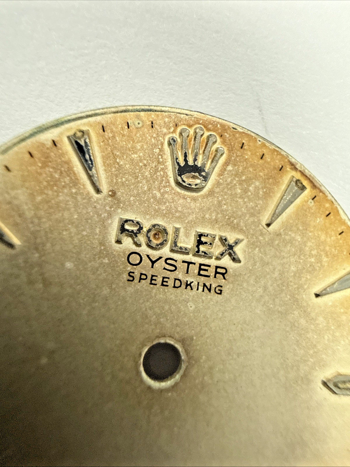 Rolex Vintage Beyeler Speedking Tropical 23.6mm Dial item# e12426