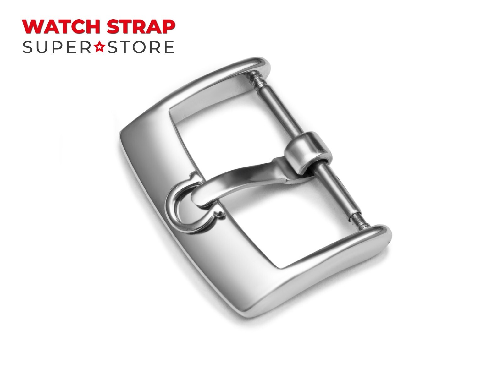 16 18 20mm for OMEGA Watch Buckle Clasp Leather Rubber Strap Band Silver Gold
