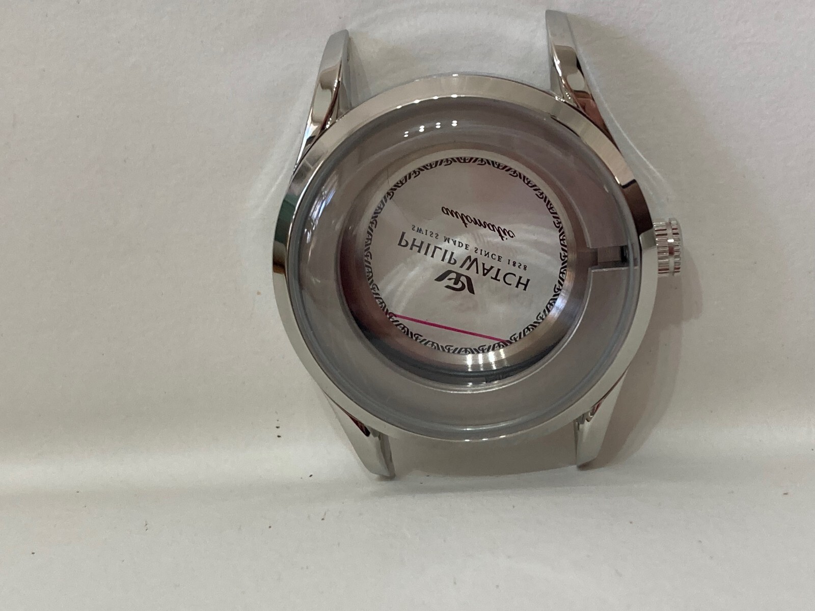 SPARE PARTS ACCESSORY STEEL CASE PHILIP WATCH CARIBE NEW.12
