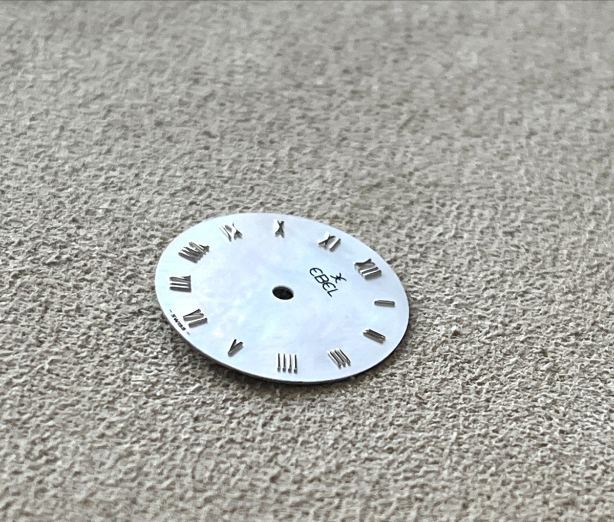 Ebel Watch Dial Women 18 mm Mother of Pearl MOP Silver Roman Numerals Swiss Made