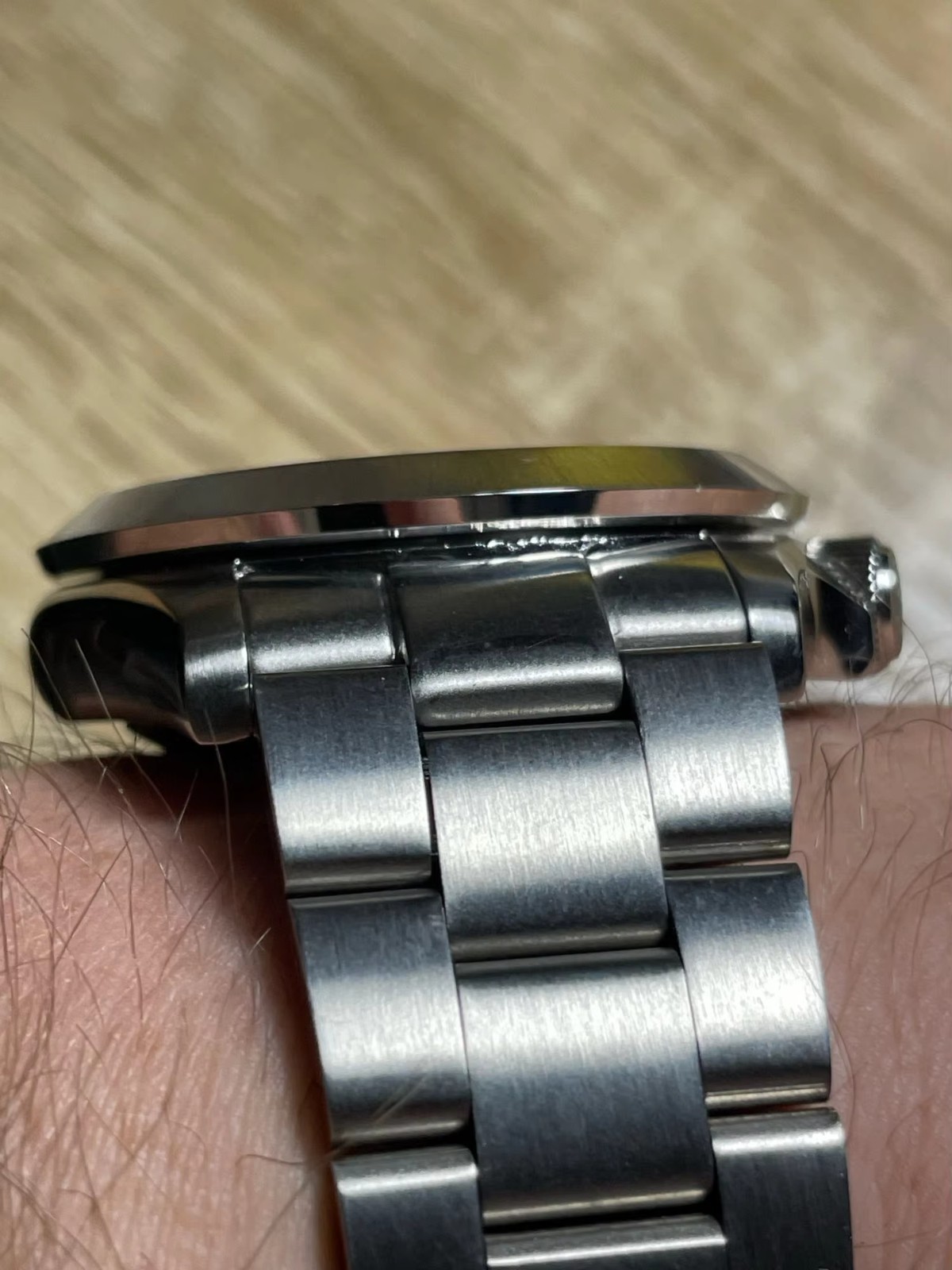 316L Steel Shiny Brushed Pilot Bezel 41mm With Gasket For SKX Style Case Mod