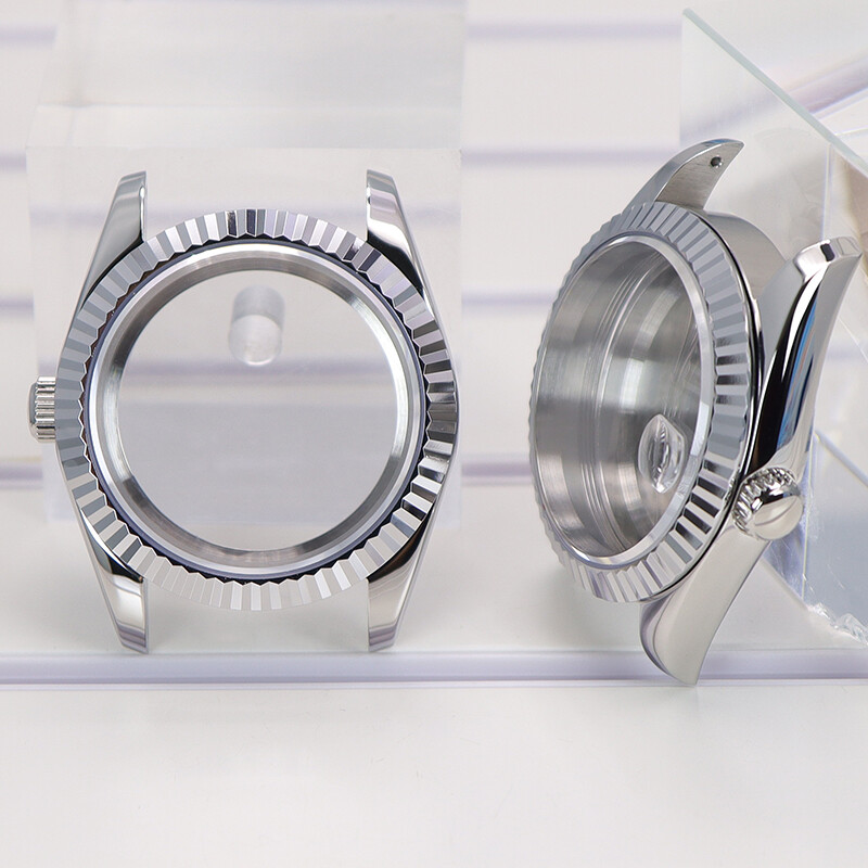 stainless steel Explorer Watch Case nh35 Sapphire Glass For Seiko NH35 Movement