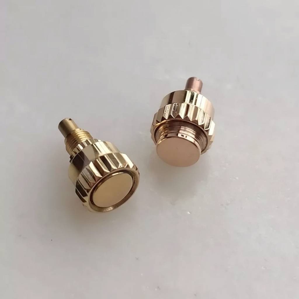Solid 18k Yellow Rose Gold Watch Pusher Fits Rolex Daytona 116528 116568 116505