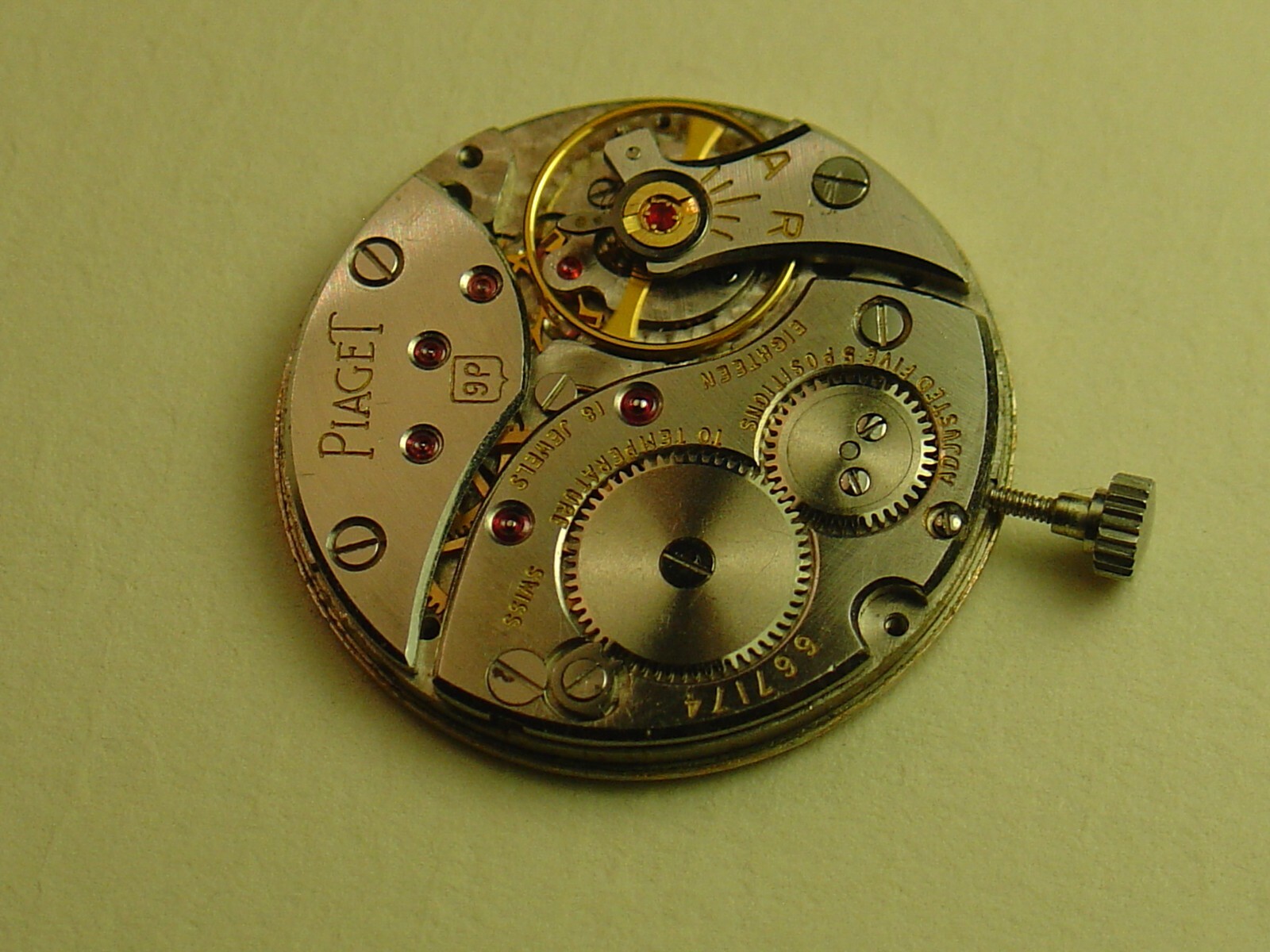 PIAGET 9P movement dial hands.