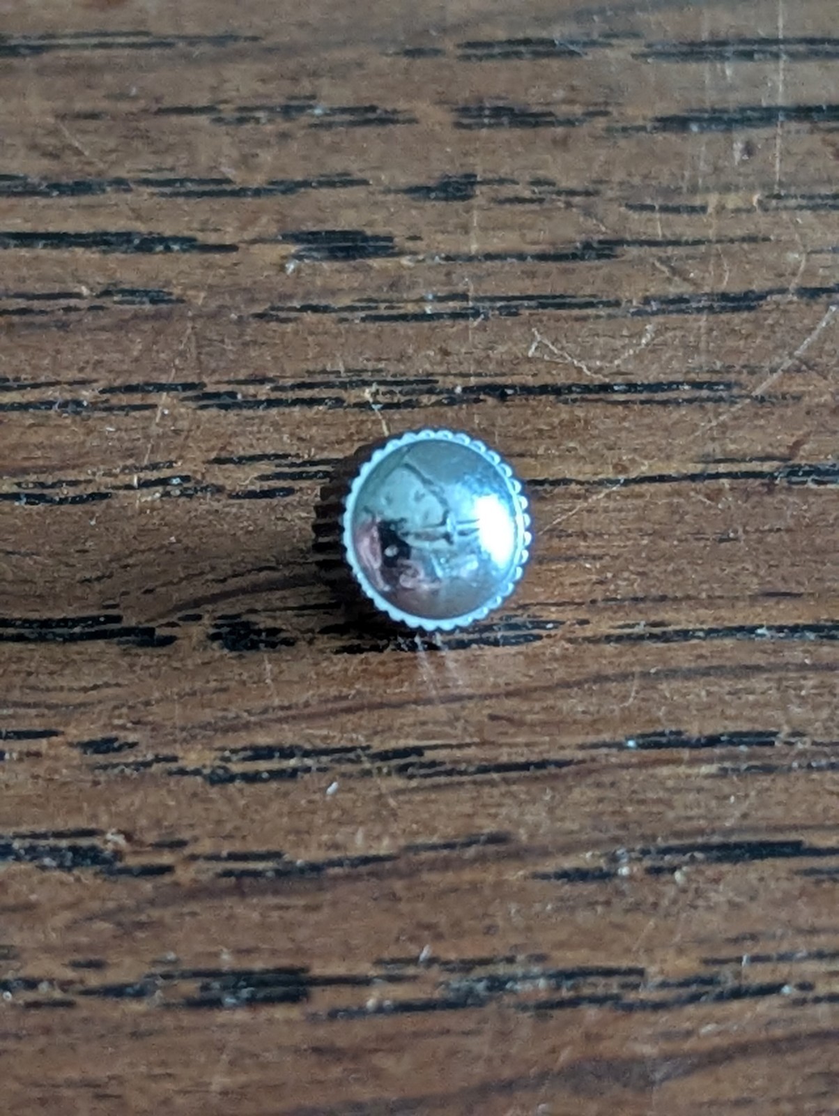 Longines Watch Crown, 6.4mm X 4.6mm, Tap 10, Used, Watchmaker Part #S818