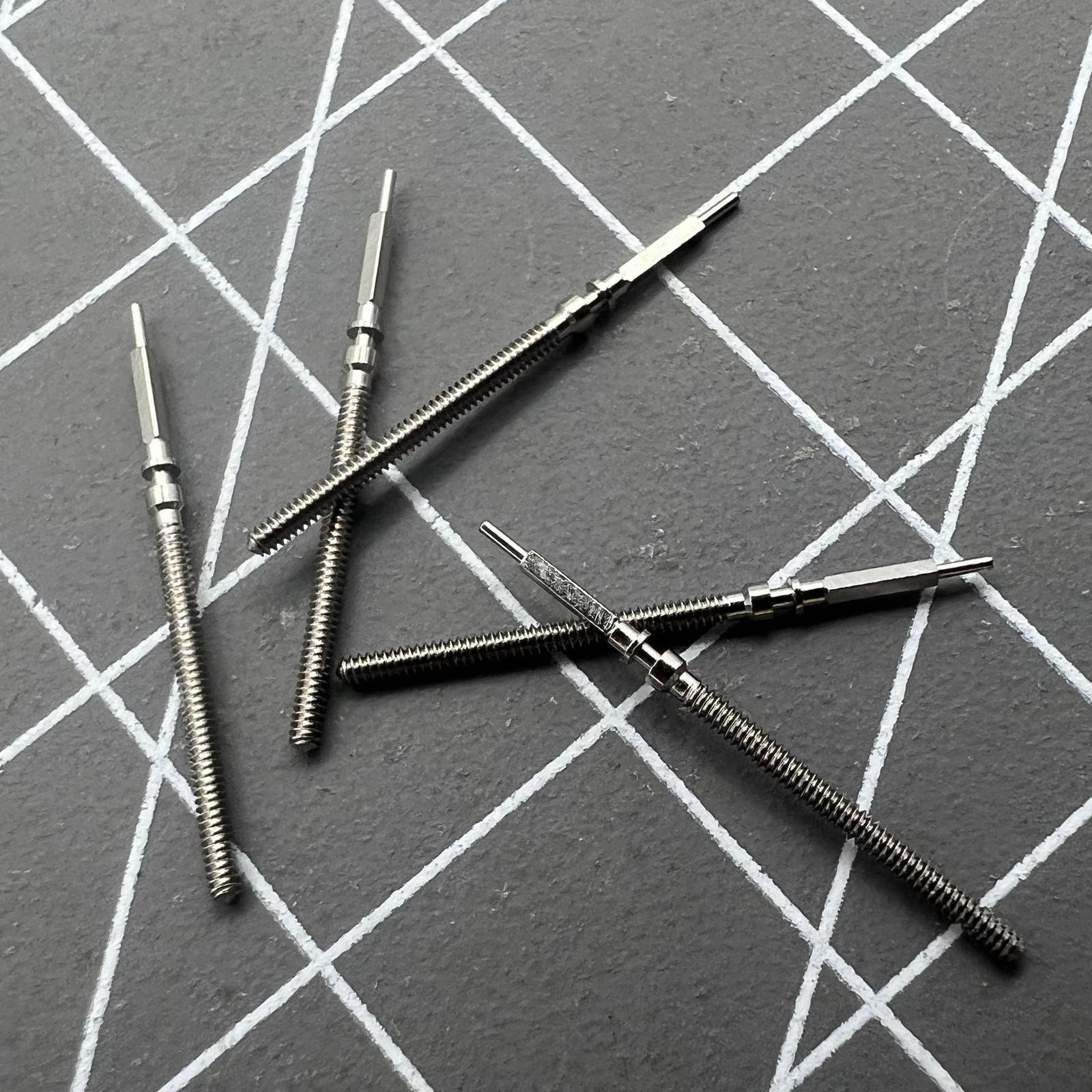 2 PIECES Watch Winding Stems Spare Parts for Omega 560 561 562 564 565 Movements