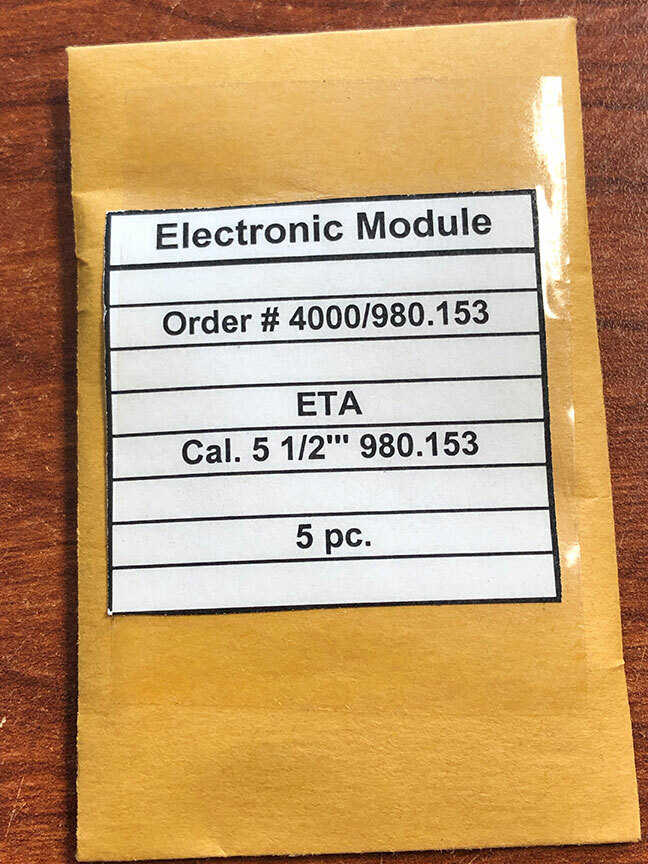 NOS ETA Caliber 980.153 Part Number 4000 Electronic Module