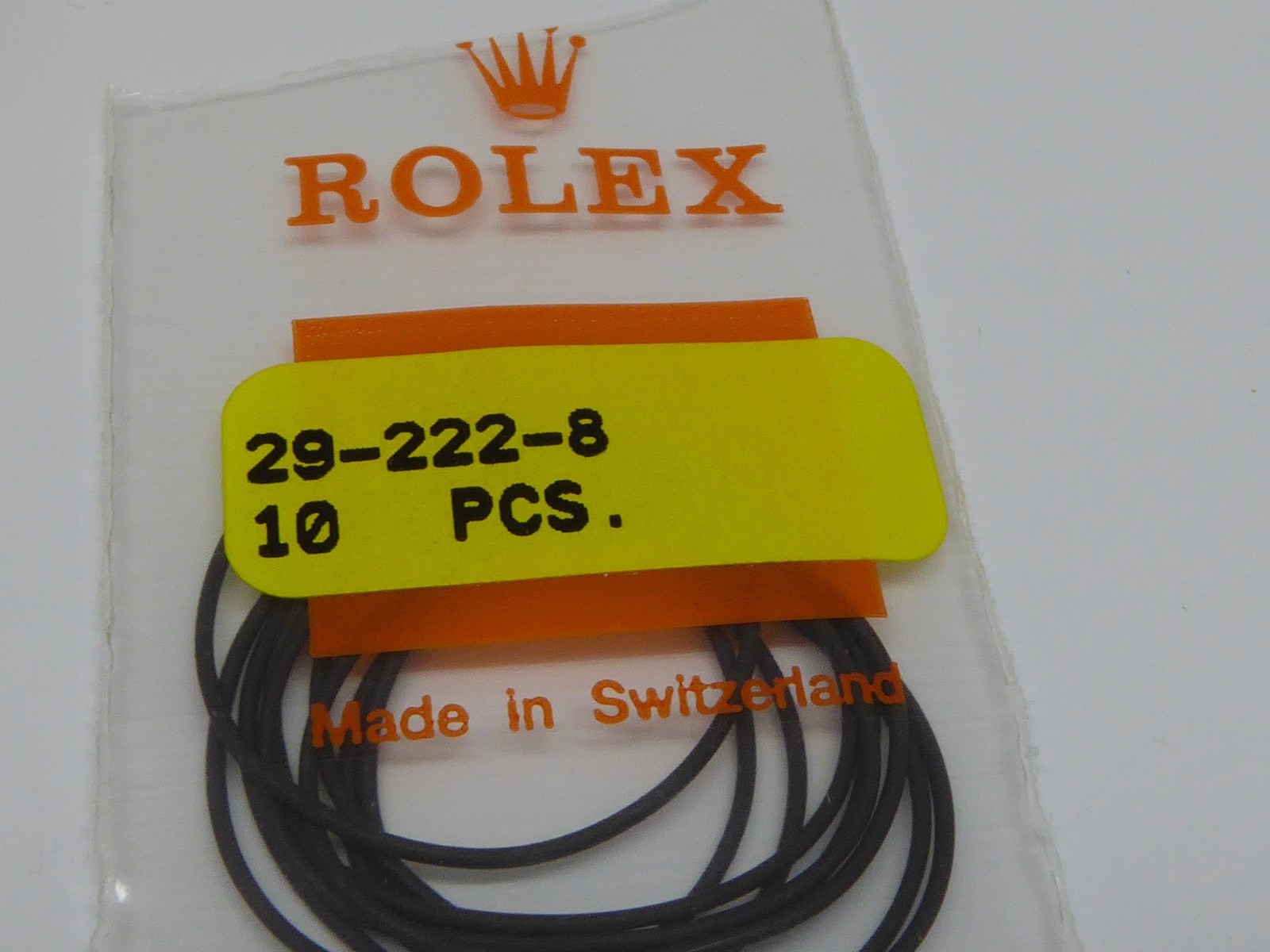 Genuine Rolex Case Back Gasket 29-222-8 Price for One Gasket