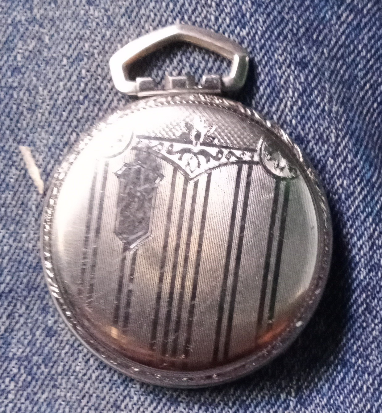 Illinois Watch Case Co. Spartan Pocket Watch Case, Silver Metal, 0447605
