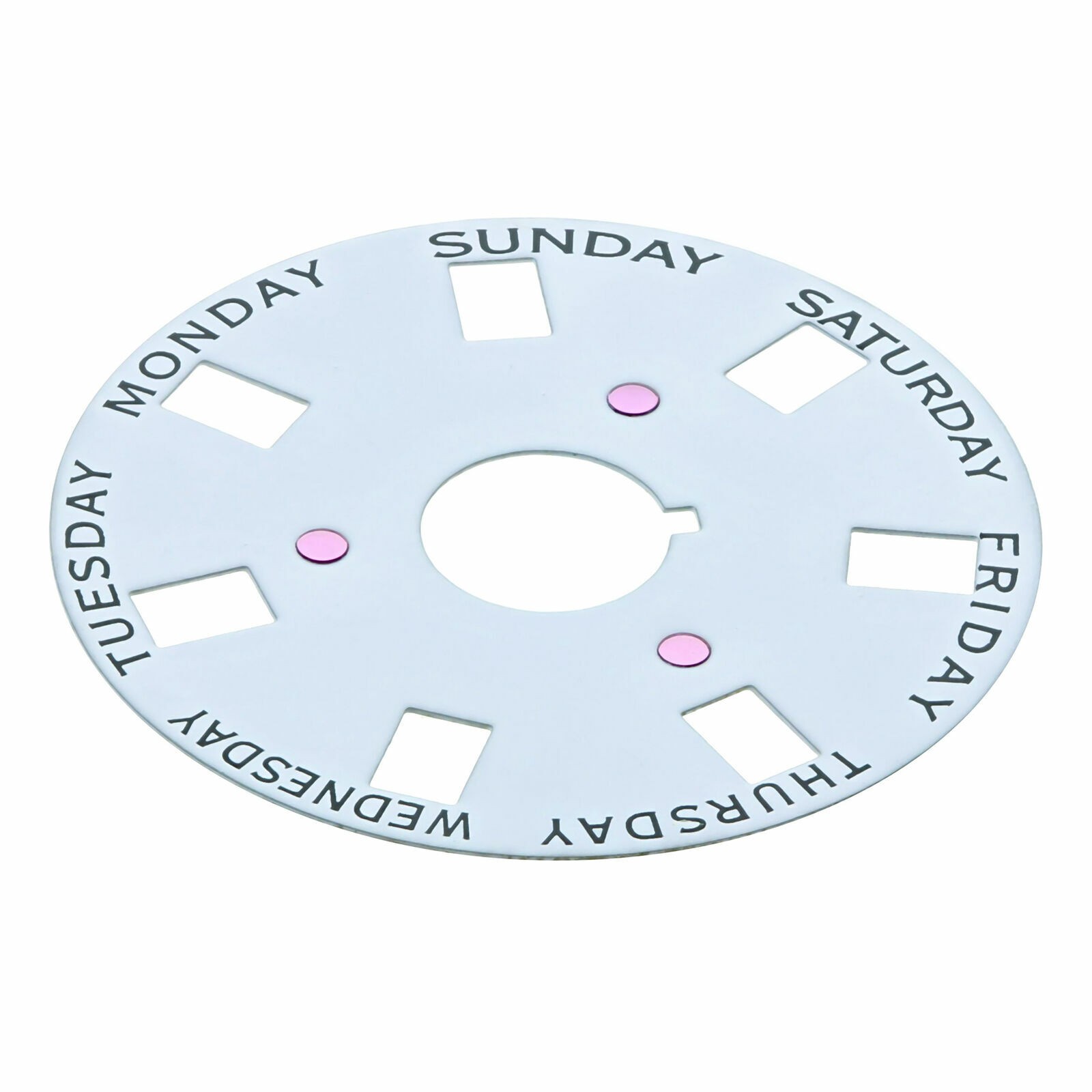 White Replacement Day Disc For Rolex Oysterquartz Day-Date 19018 19019
