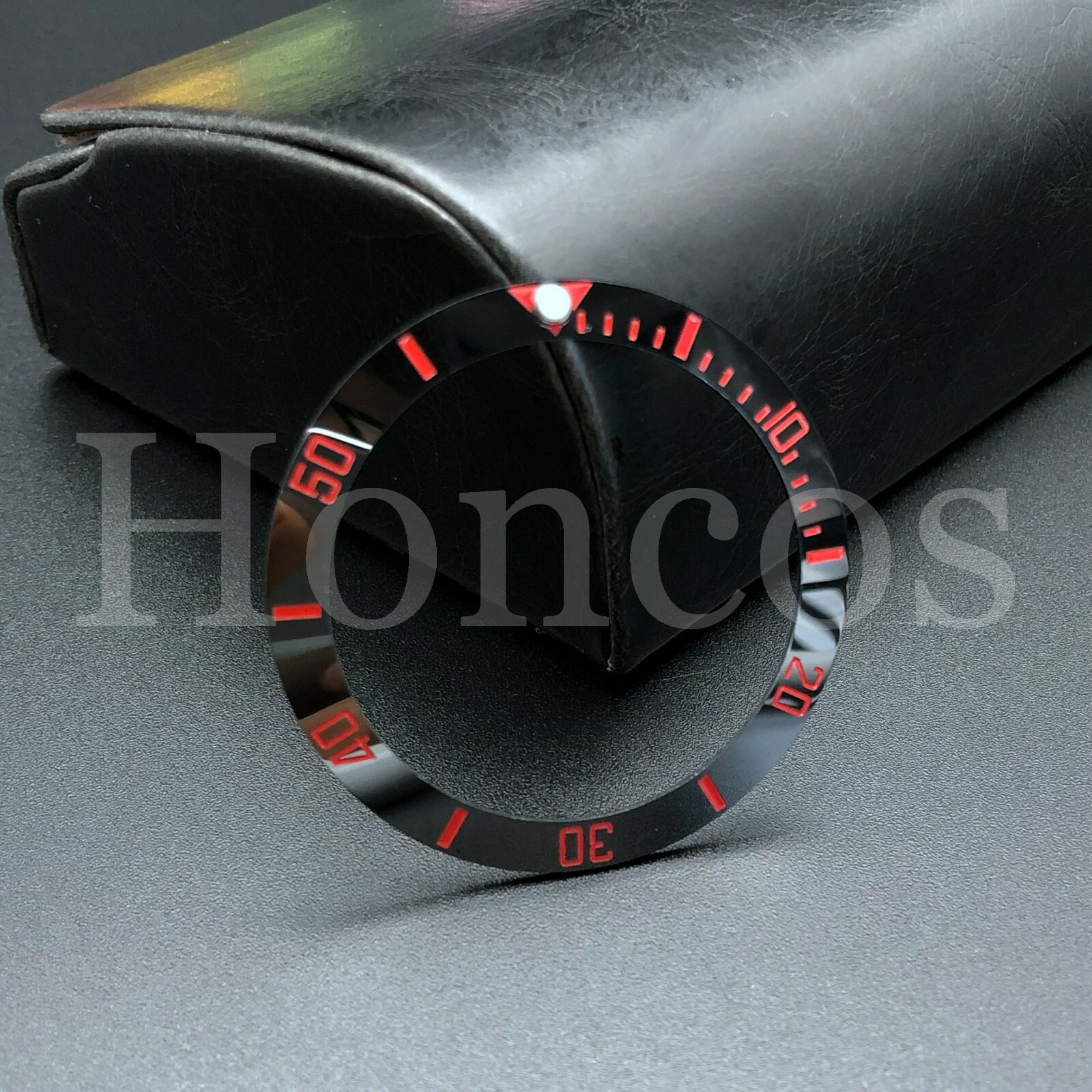 38 MM Watch Ceramic Bezel Insert Ring Loop For SUB 116610 16610 Custom Red