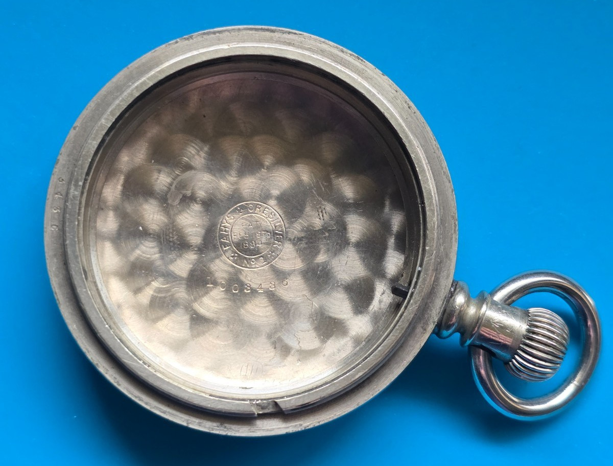 18 SIZE FAHYS NO. 1 PENDANT & LEVER SET ORESILVER POCKET WATCH CASE