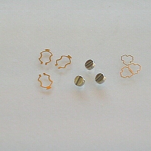 ETA 2640, 2661, 2668, 2671, 2678, 2688, 6 each regulator screw, Incabloc springs