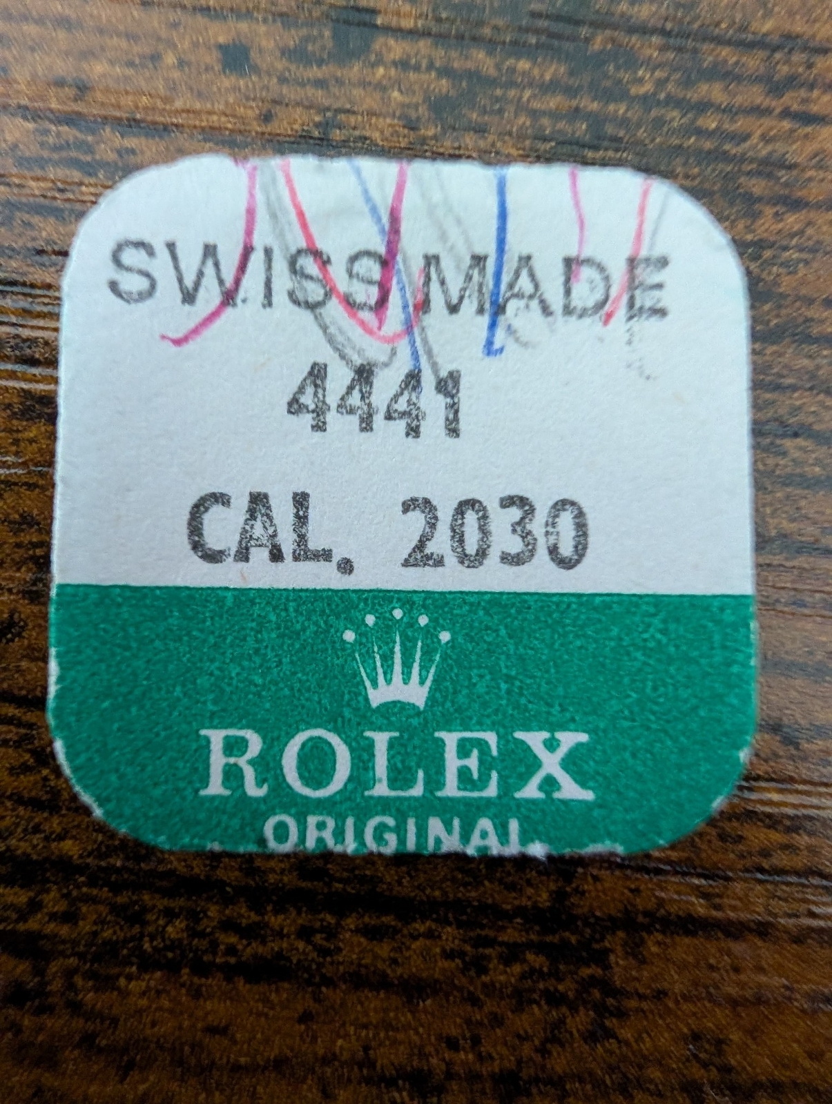 ROLEX-CROWN WHEEL-FACTORY SEALED-CAL 2030 PART 4441