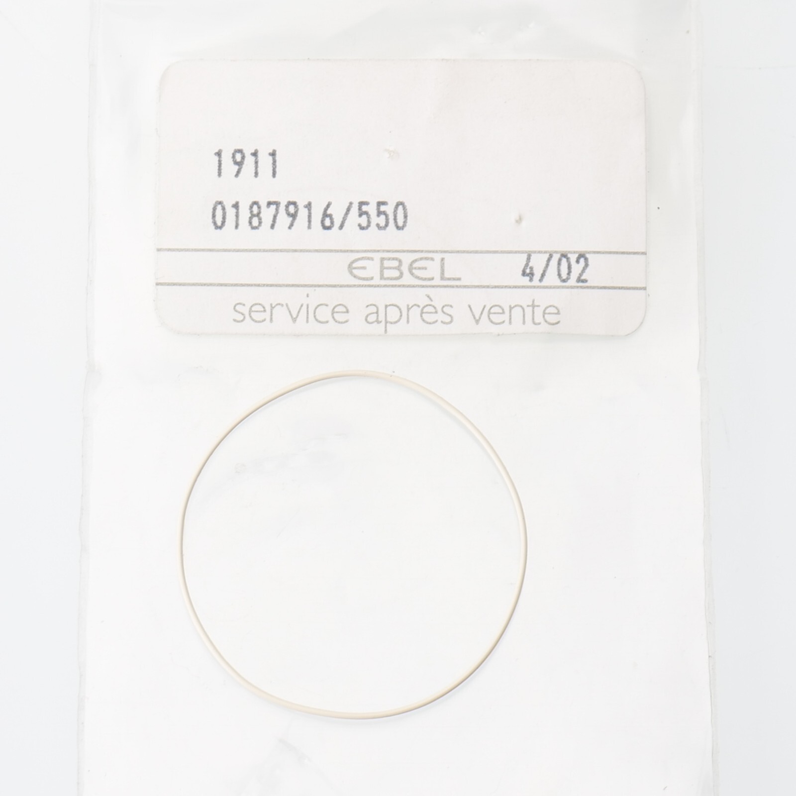 Ebel Watch Crystal Gasket Authentic For 1911 Senior 0187916/550 New Old Stock