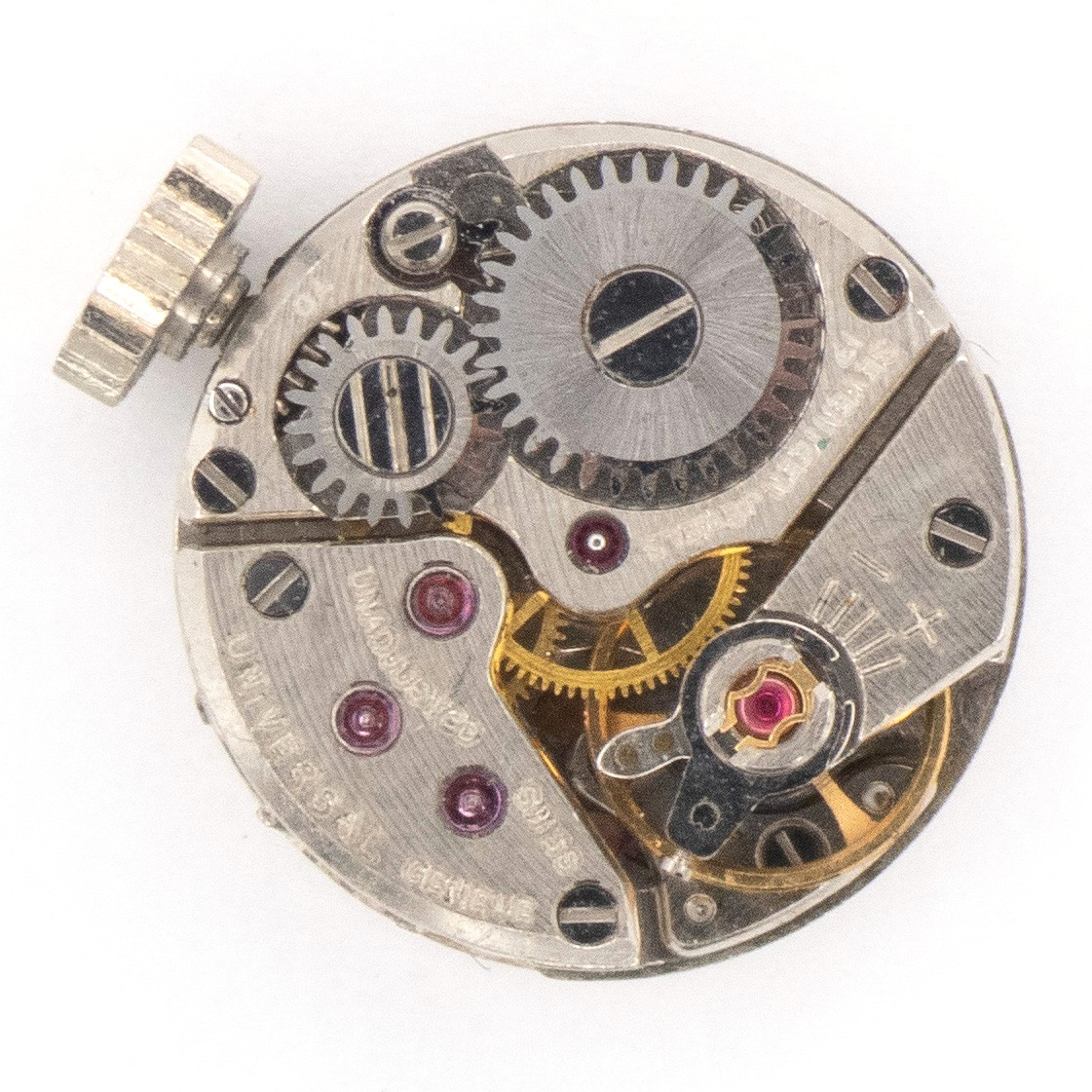 Vintage Universal Genève Caliber 04 17-Jewel Wristwatch Movement, Runs
