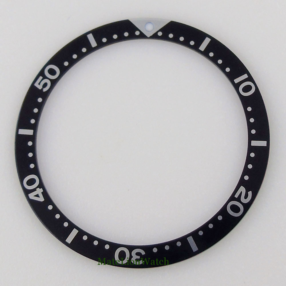 Flat Bezel Insert Aluminum Watch Ring 39mm*32mm Fit 45mm NH35 Model Watch Case